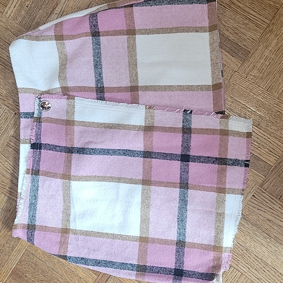 HYFVE Pink Plaid Mini Skirt Size Large - Picture 1 of 10